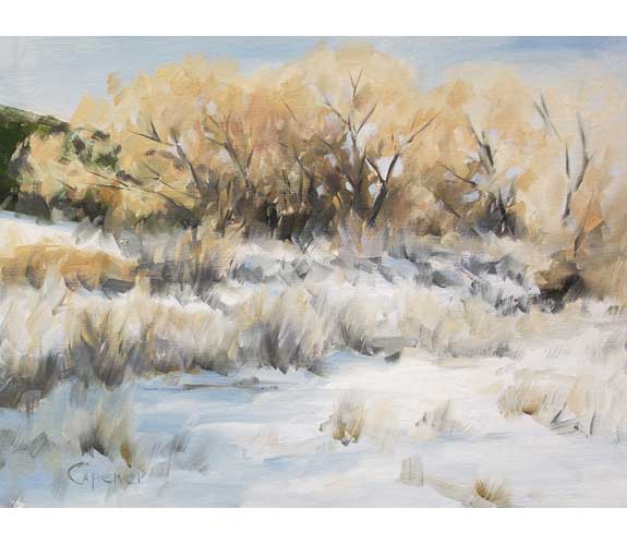 "Winter Oaks" by Cal Capener